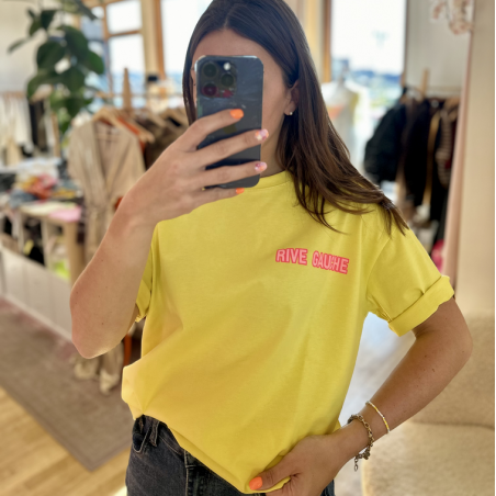 T-shirt RIVE GAUCHE jaune