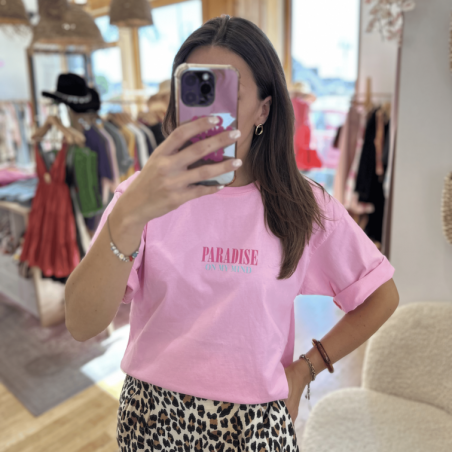 T-shirt PARADISE rose