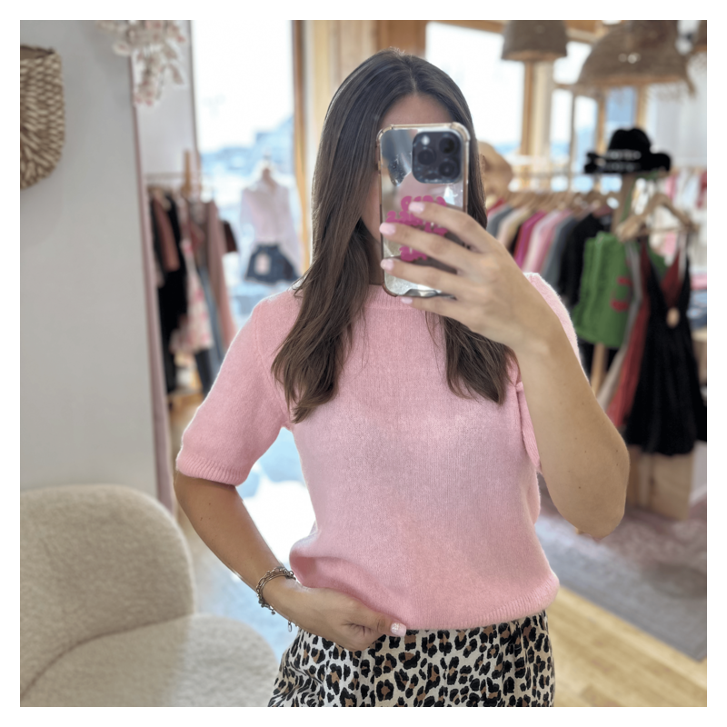 Pull ALPAGA rose pale