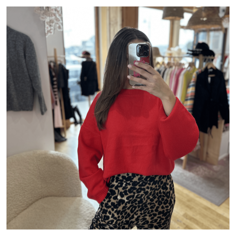 Pull PERRINE rouge