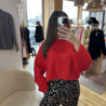 Pull PERRINE rouge