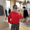 Pull PERRINE rouge