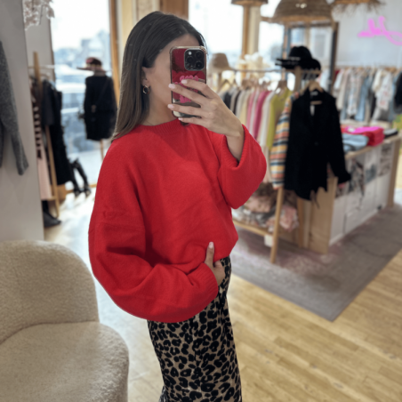 Pull PERRINE rouge