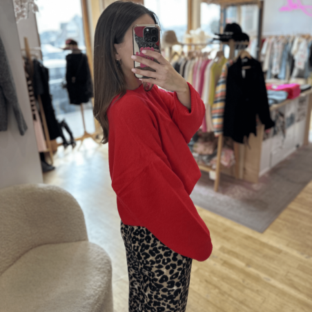 Pull PERRINE rouge