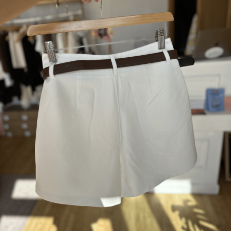 Short MIA blanc