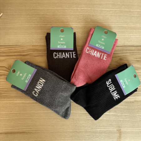 Chaussettes à message