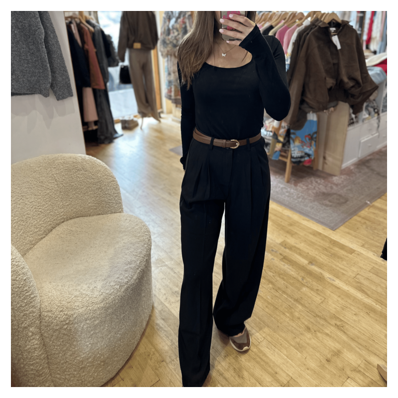 Pantalon palazzo noir