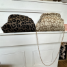 Pochette tissu léopard