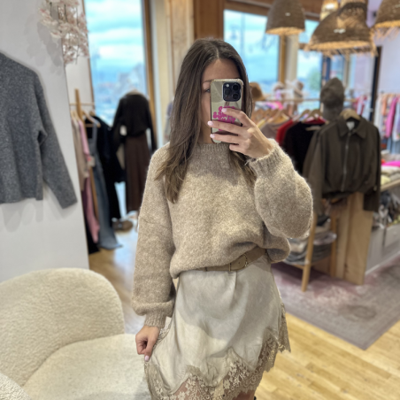 Pull TED beige