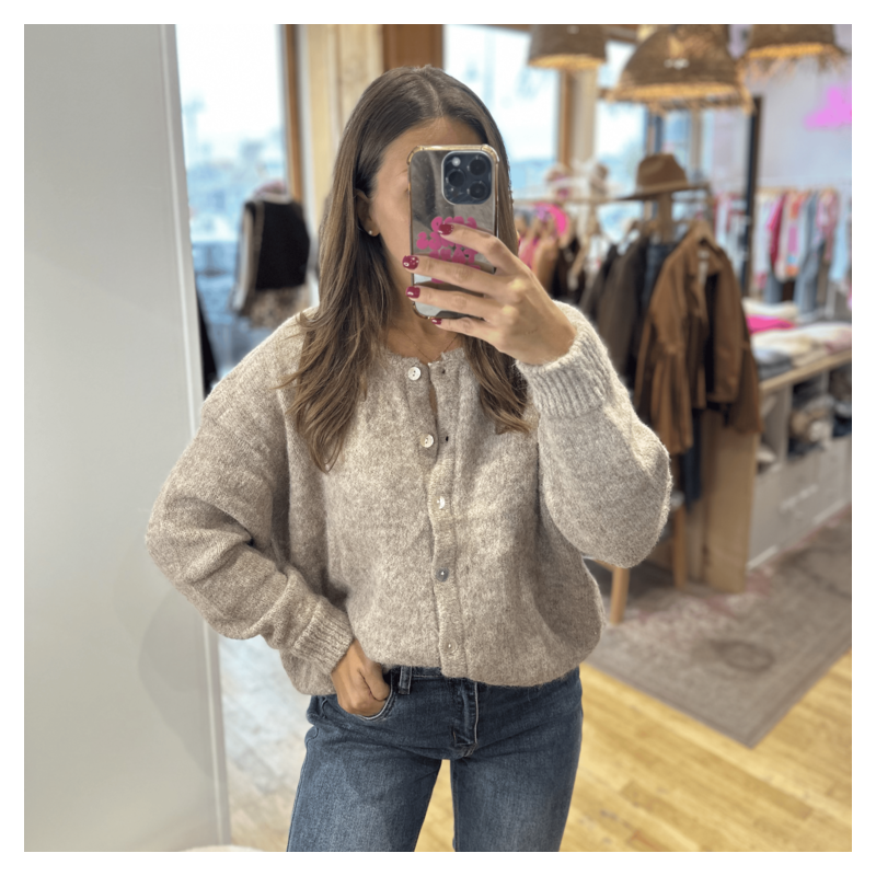 Gilet LISA taupe