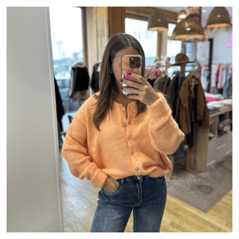 Gilet LISA orange pastel