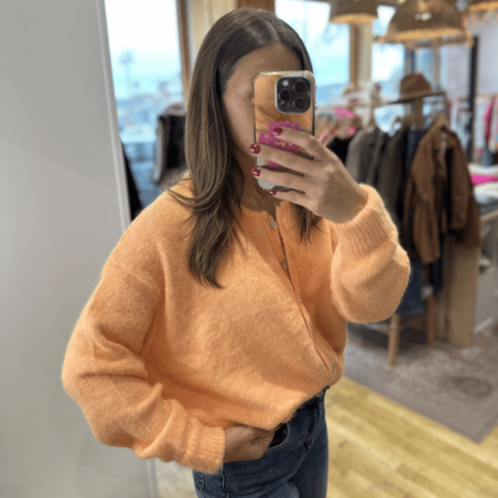 Gilet LISA orange pastel