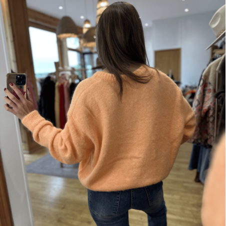 Gilet LISA orange pastel