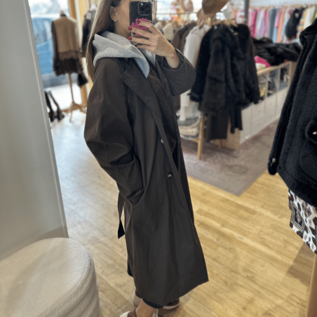Trench LOUIE chocolat