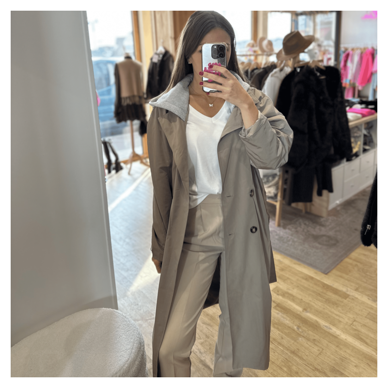 Trench LOUIE taupe