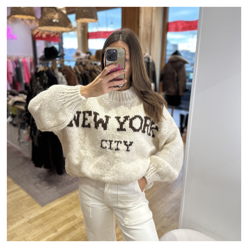 Pull NEW YORK beige