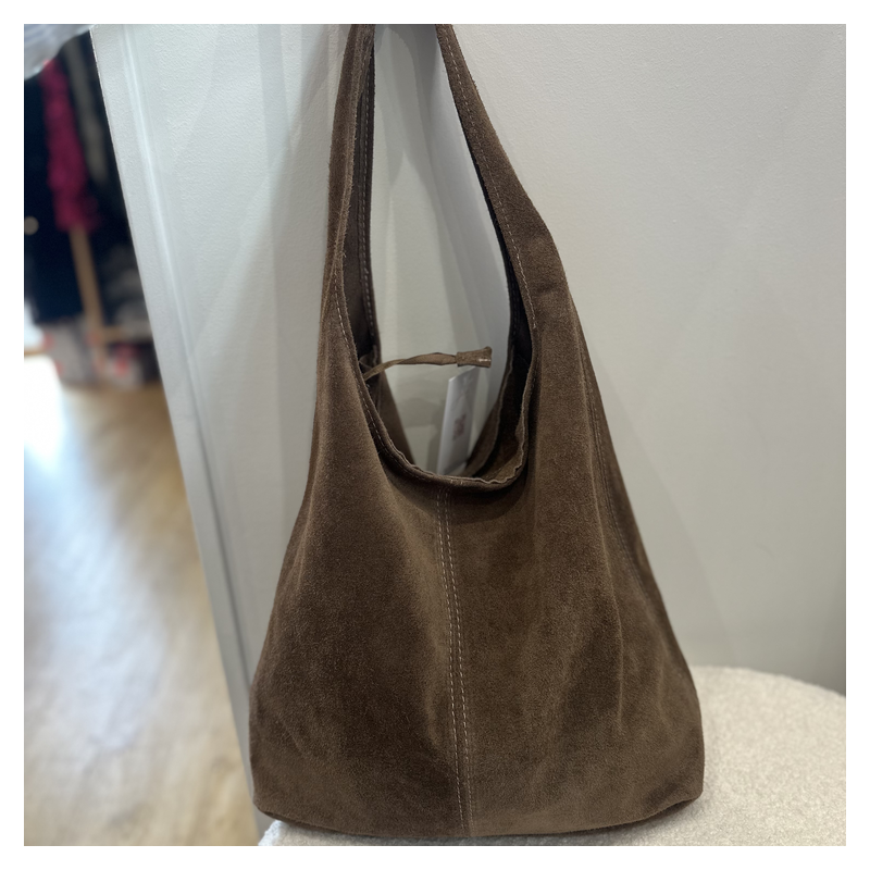 Sac poche taupe