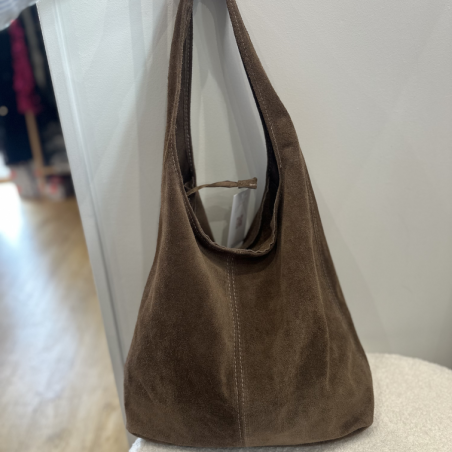 Sac poche taupe