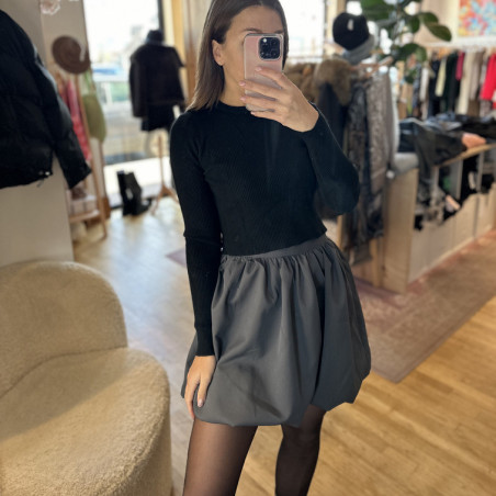 Jupe ballon grise