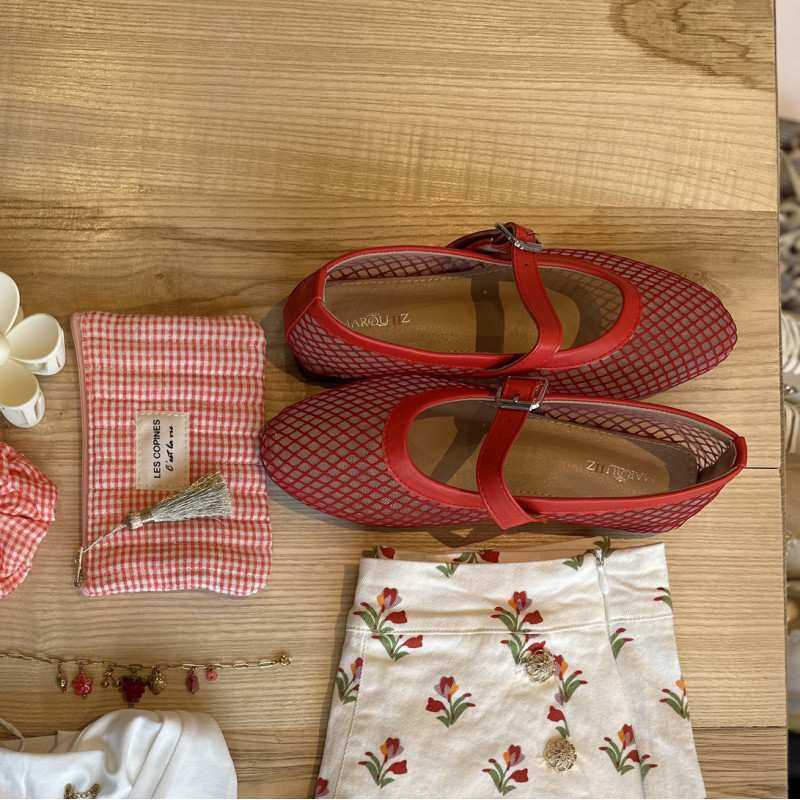 Ballerine filet rouge