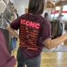 T-shirt ICONIC prune