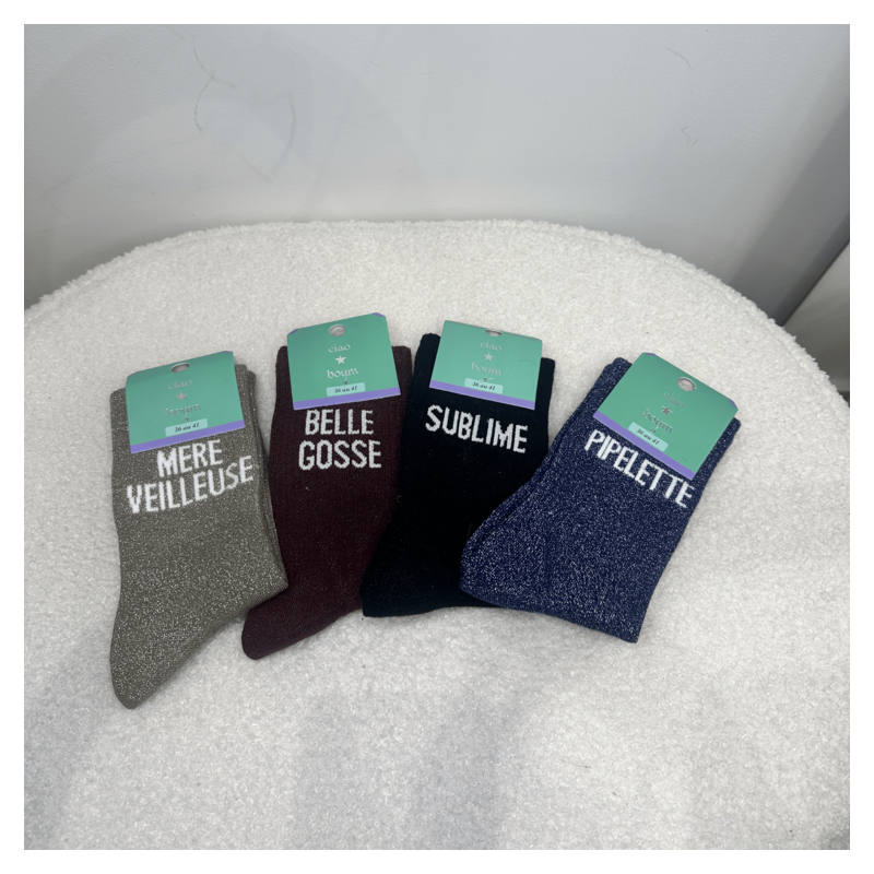 Chaussettes à message