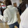 Pull I LIVE blanc