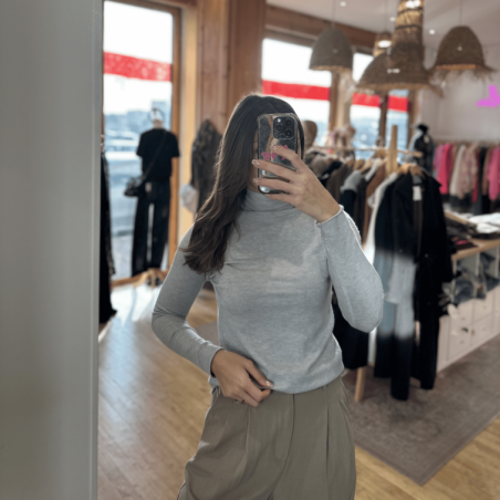 Pull CORA gris clair