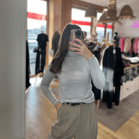 Pull CORA gris clair