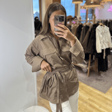 Chemise NADINE taupe