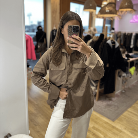 Chemise NADINE taupe