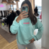 Sweat ICONIC bleu turquoise