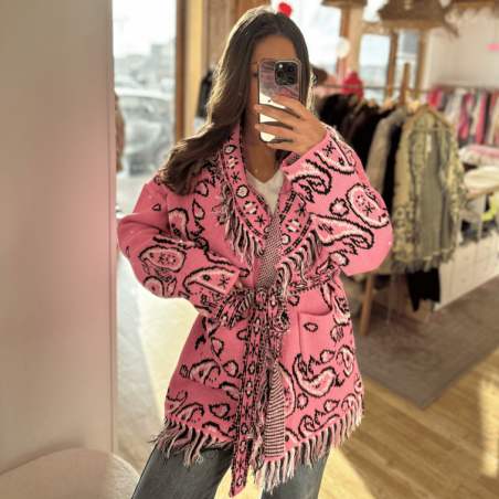 Gilet BASMA rose