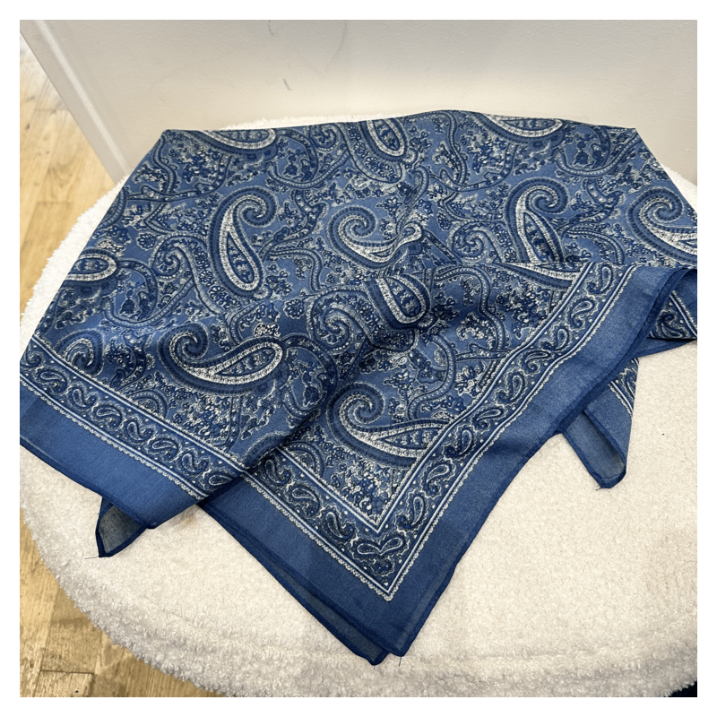 Foulard bandana bleu