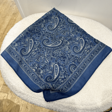 Foulard bandana bleu