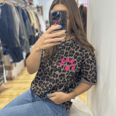 T-shirt ICONIC léopard
