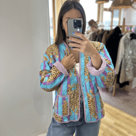 Veste TIGER bleue et violette