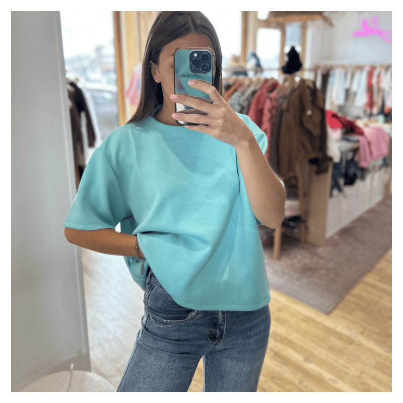 T-shirt VILMA bleu turquoise