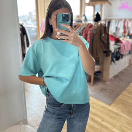 T-shirt VILMA bleu turquoise