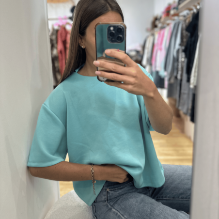 T-shirt VILMA bleu turquoise