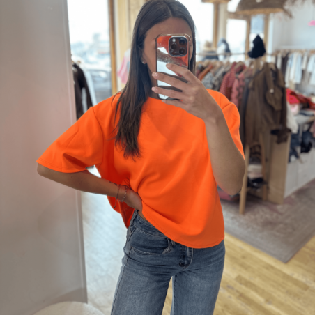 T-shirt VILMA bleu orange