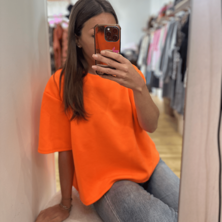 T-shirt VILMA bleu orange