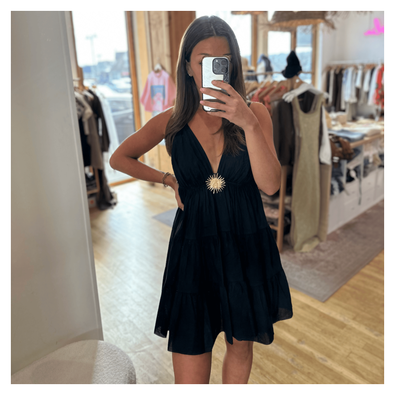 Robe SOLEIL courte noire