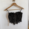 Corset blanc en dentelle