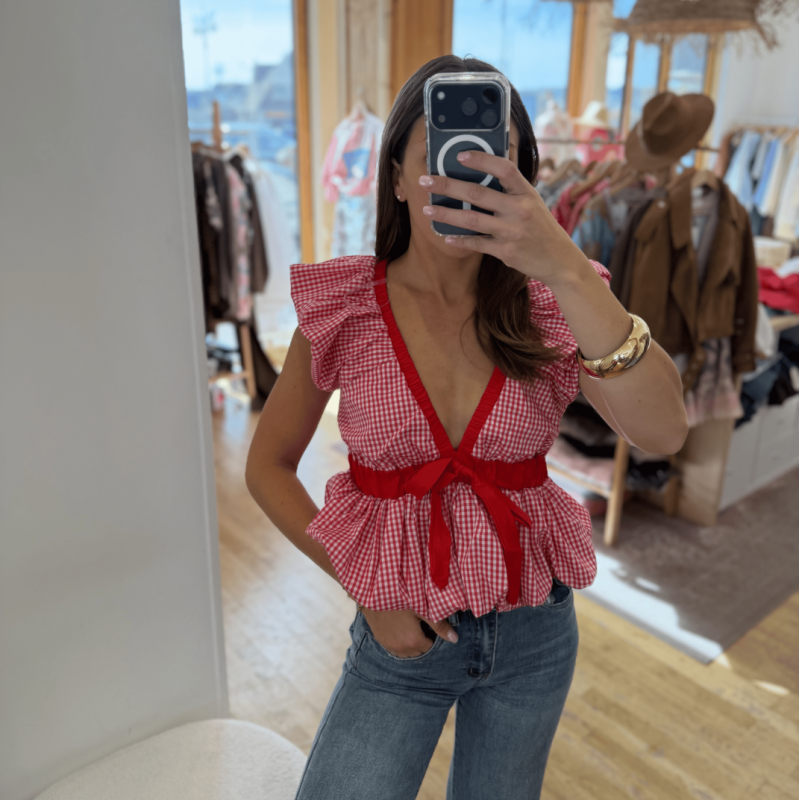 Top VICTOIRE rouge