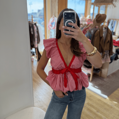 Top VICTOIRE rouge