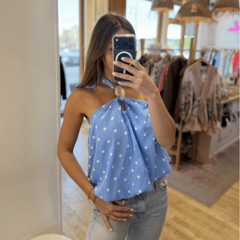 Top PIA bleu