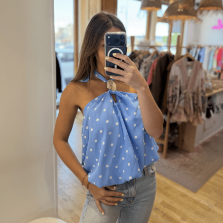 Top PIA bleu