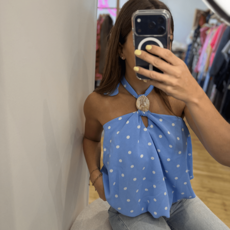 Top PIA bleu