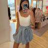 Jupe chemise bleue